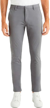 Commuter Pants for Men, Slim-Fit Mens Dress Pants, Stretch Fabric, Mens Work Pants, Mens Casual Pants Wrinkle Resistant